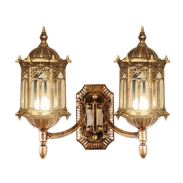 

outdoor wall lamps european style double heads lamp exterior retro villa waterproof courtyard balcony
