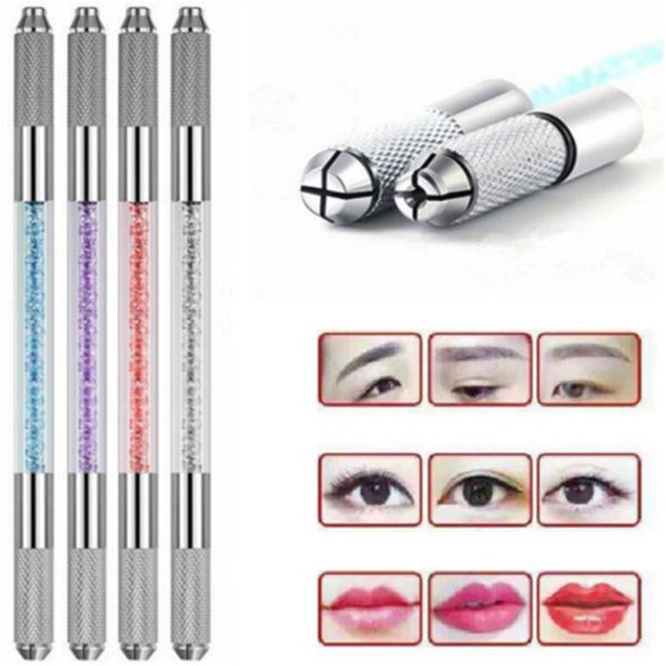 

tattoo guns kits stainless steel professional manual permanent makeup eyebrow pen tools