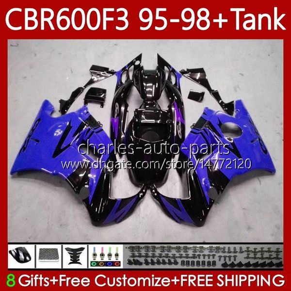 

bodywork for honda +tank 600fs cbr600f3 600cc 1995-1998 body 64no.237 cbr 600 cbr600 f3 fs cc 600f3 95 96 97 98 blue black cbr600fs cbr-600