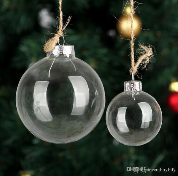 

factory outlet christmas decoration bauble ornaments xmas decoration 80mm christmas clear plastic wedding balls 3\\