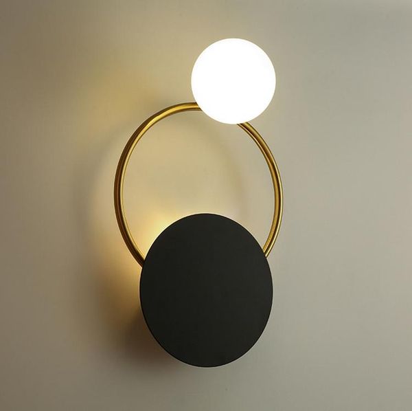 

wall lamp creative round led lamps nordic indoor lighting bedroom parlor aisle light sconce fixtures