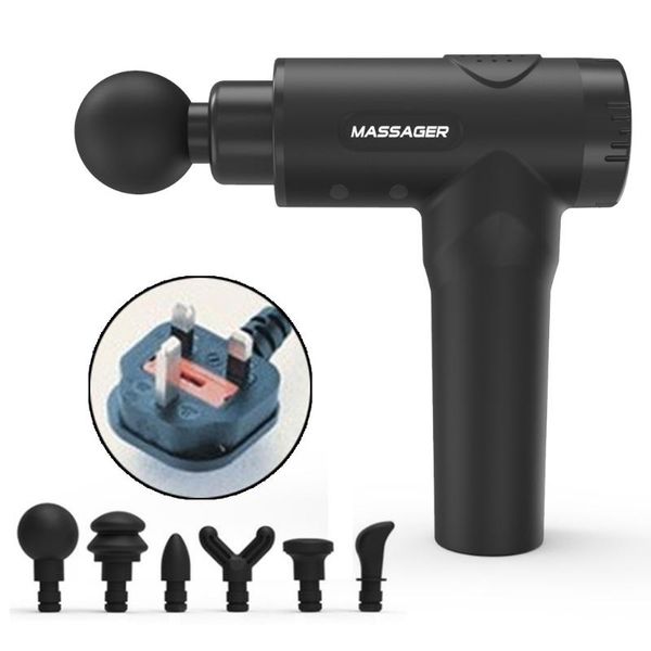 

us/eu/au/uk plug handheld fascia massager deep tissue muscle relaxing e65f electric massagers
