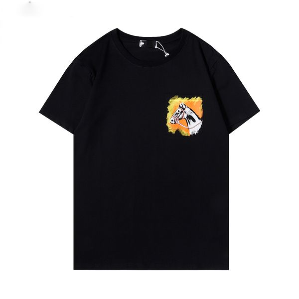 

2021ss designer summer men s clothing short sleeve casual clothes sweatsuit breathable high-quality 100% cotton size s~xxl, White;black