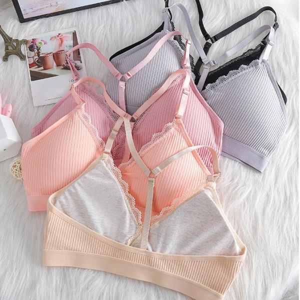 

bustiers & corsets women deep v bra without underwire adjustable shoulder strap leisure push up gather shockproof soft breathable brale, Black;white