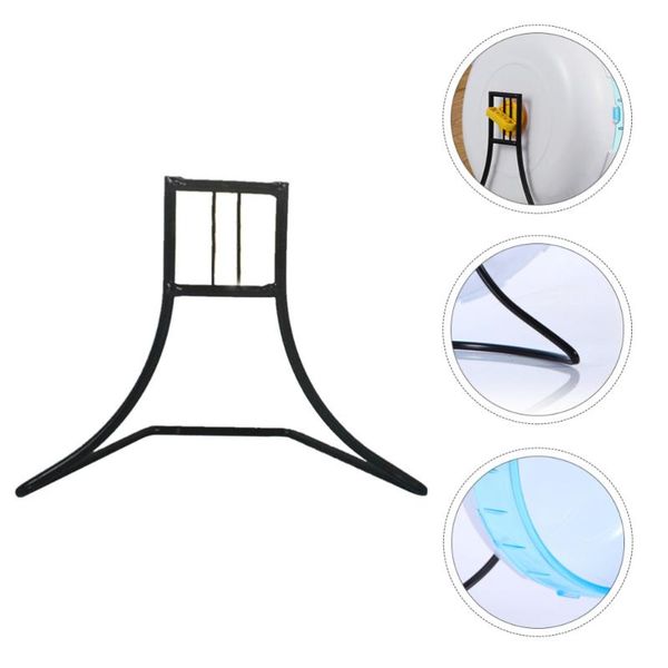 

small animal supplies 1pc pet hamster running wheel storage rack run bracket (black)