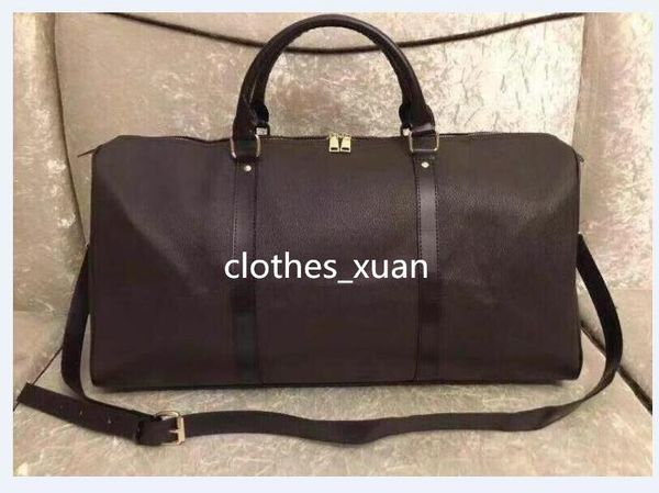 

duffle bag women travel bags hand luggage men pu leather handbags large cross body totes 55cm