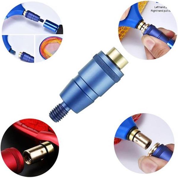 

fishing landing net connector anti-rotation dip aluminum alloy quick release with ball lock accessories