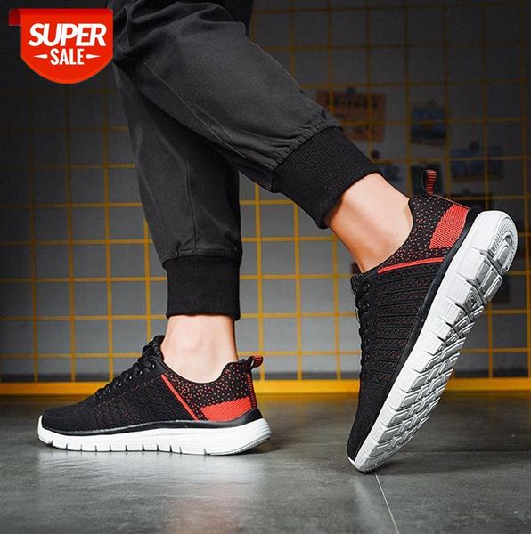 

sports casual shoes for men, flying woven mesh shoes, breathable blue men's #g58f