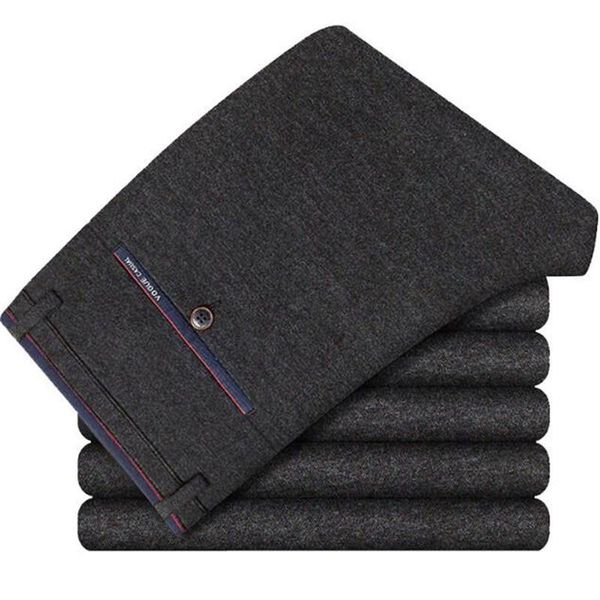 

men's suits & blazers suit pants autumn dress pant male straight business office mens formal big size men bussiness trousers for, White;black