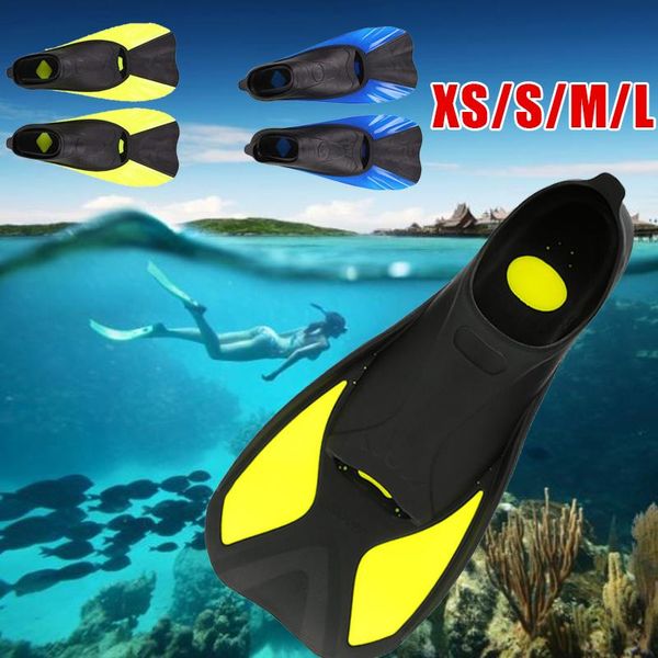 

fins & gloves a pair swimming foot flipper diving equipment xs/s/m/l