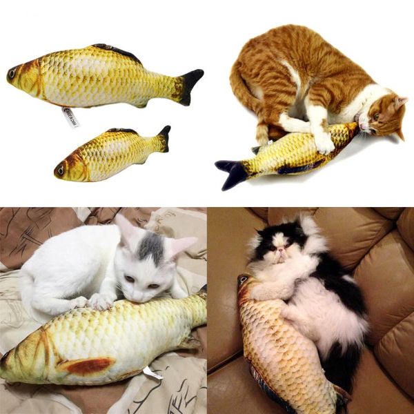 

cat toys 1pcs simulation plush animal toy lifelike stuffed fish catnip interactive funny for & kitty