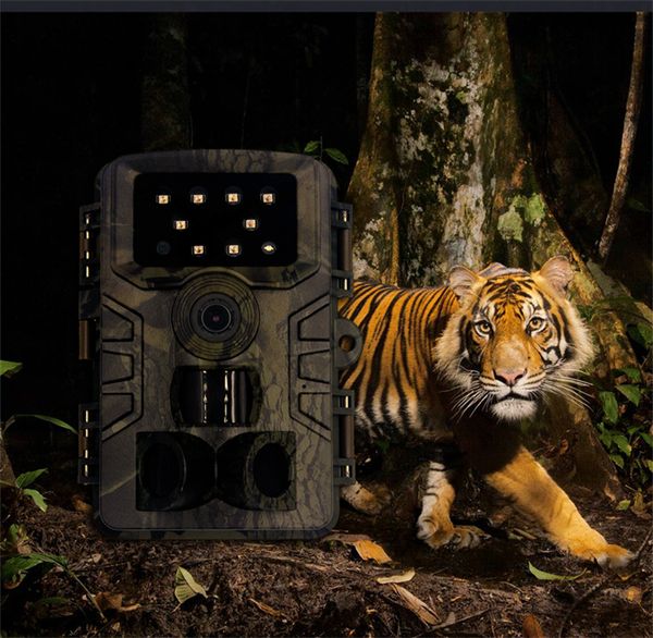 Outdoor-Jagdkamera, Infrarot-Nachtsicht, 20 Millionen Pixel, IP66, wasserdicht, funktioniert bei -30–70 °C, USB-Anschluss, TF-Kartenhalter, 5 Stück