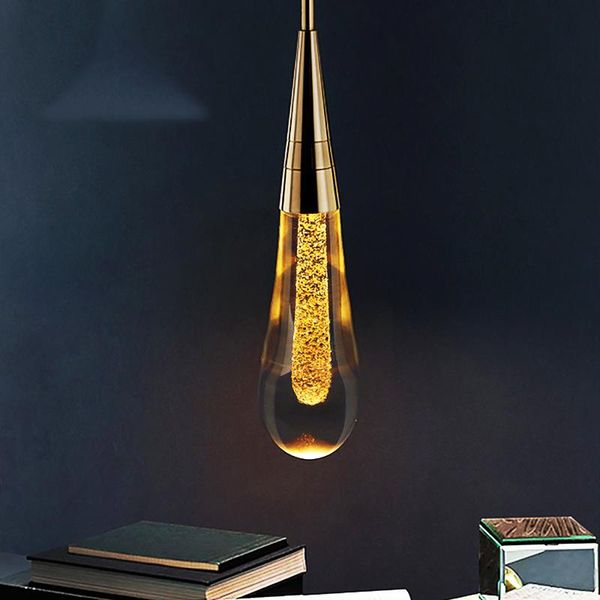 

pendant lamps modern crystal luxury led lights gold plating diningroom el hall light hanging lamp bedroom art lighting
