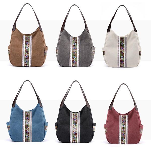 

cross body ladies canvas bag handbags large capacity shoulder bags