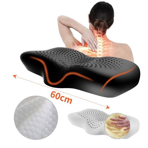 

memory foam pillows for sleeping contour cervical pillow orthopedic neck support side back stomach sleepers with pillowcase