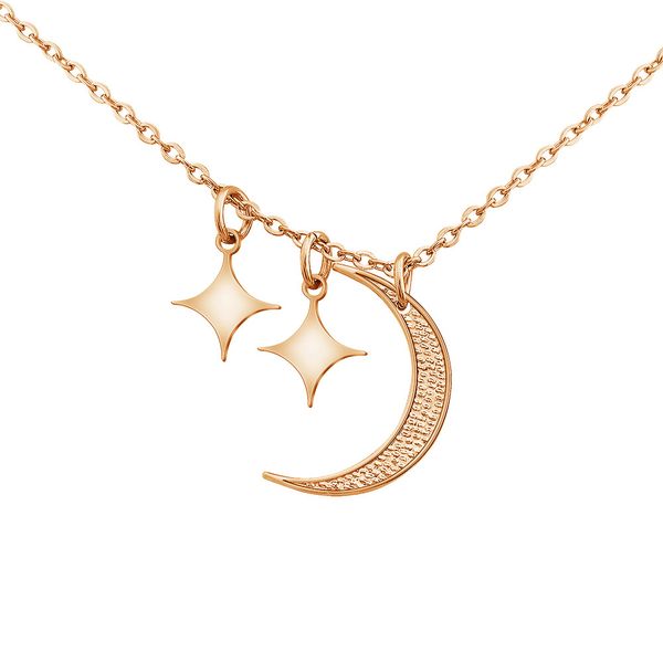 

fashion star moon necklace, Silver