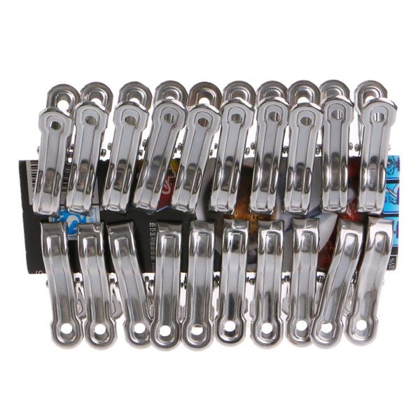 

pcs stainless steel clothes pegs hanging pins laundry windproof clips t3ec bag