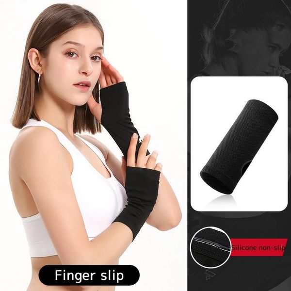 

wrist support wristband mesh breathable brace ice cooling tennis for yoga fitness running, Black;red