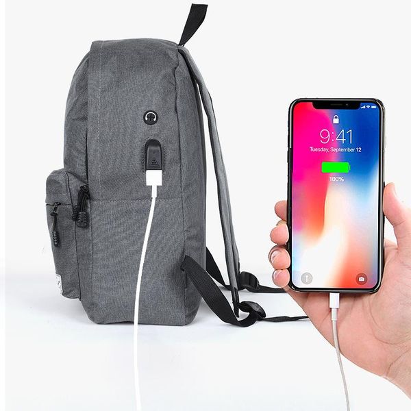 

backpack 2021 oxford cloth travel canvas usb leisure student schoolbag lapbusiness