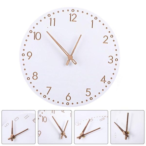 

1pc creative wooden wall clocks decorative hanging clock simple home decor