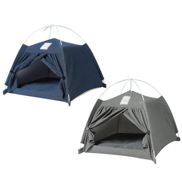 

cat beds & furniture portable folding tent house comfortable bed warm washable sleeping cave sapce pet