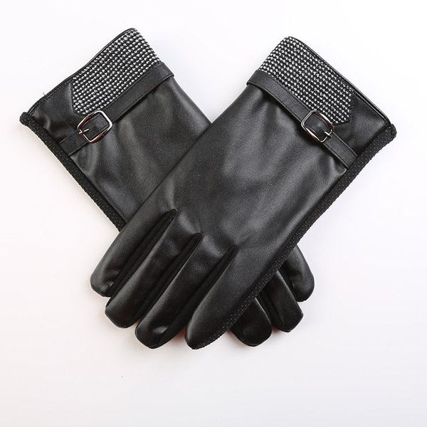 

fingerless gloves men keep warm winter mitterns windproof 3 color driving touch screen for smart phone ipad, Blue;gray