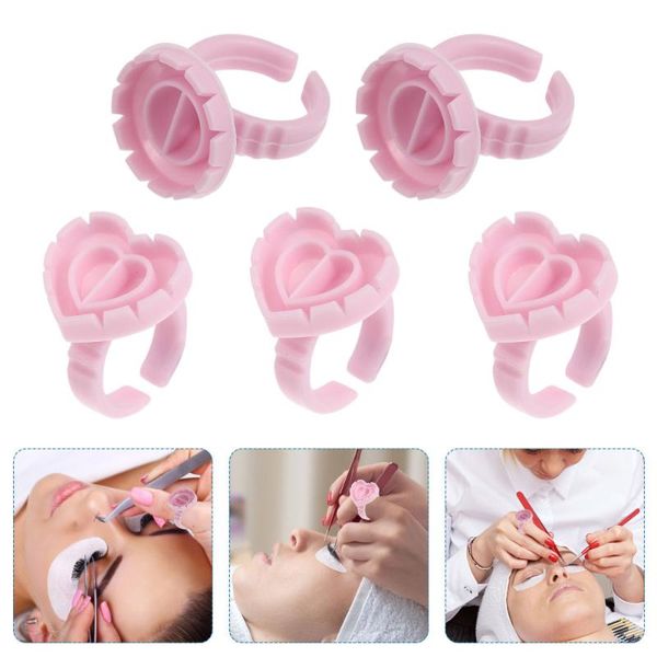 

false eyelashes 200pcs eyelash extensions glue rings grafting cups pigment