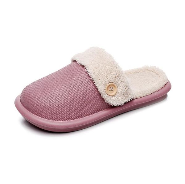

cotton slippers couples home washable coral velvet waterproof cotton slides indoor anti-skid and warm keeping black white