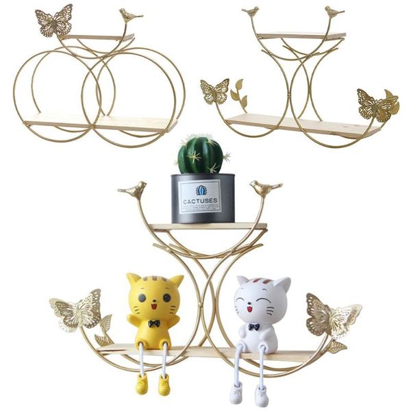 

other home decor iron wall-mounted stoarge rack nordic wall shelf sundries holder hanging for decoration