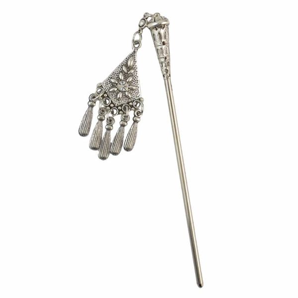 

hair clips & barrettes boho fashion jewelry vintage style chopsticks hairpin with carved flower sticks hairwear for women accessories 2021, Golden;silver
