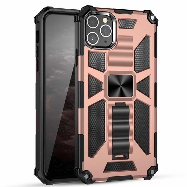

bracket cases for iphone 12 pro max 11 xs 6 7 8 military grade magnetic car mount with built in kickstand shockproof cover