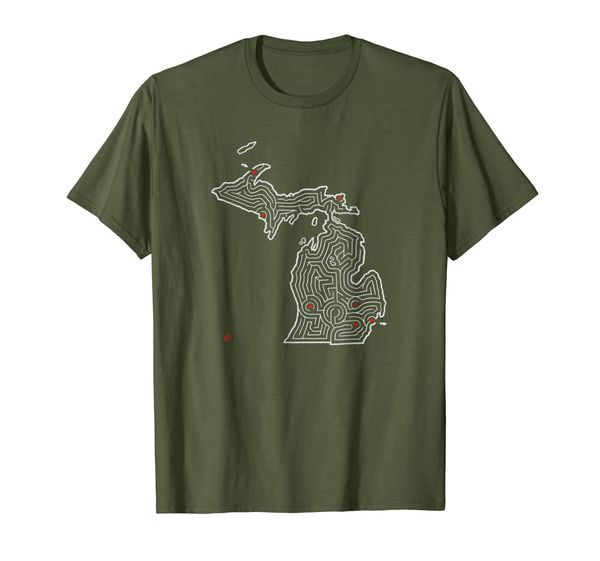 

Michigan Map Maze T-Shirt | Grand Rapids, Detroit, Ann Arbor, Mainly pictures