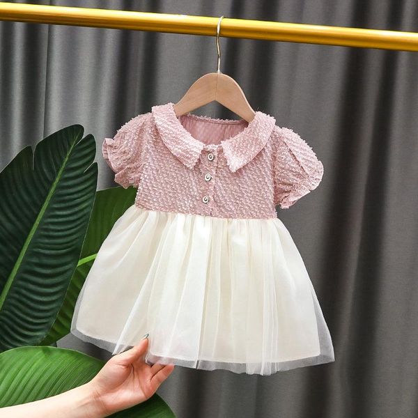 

girl's dresses baptism dress for baby girl christening girls summer 0-3 years old short-sleeved princess western style birthday, Red;yellow