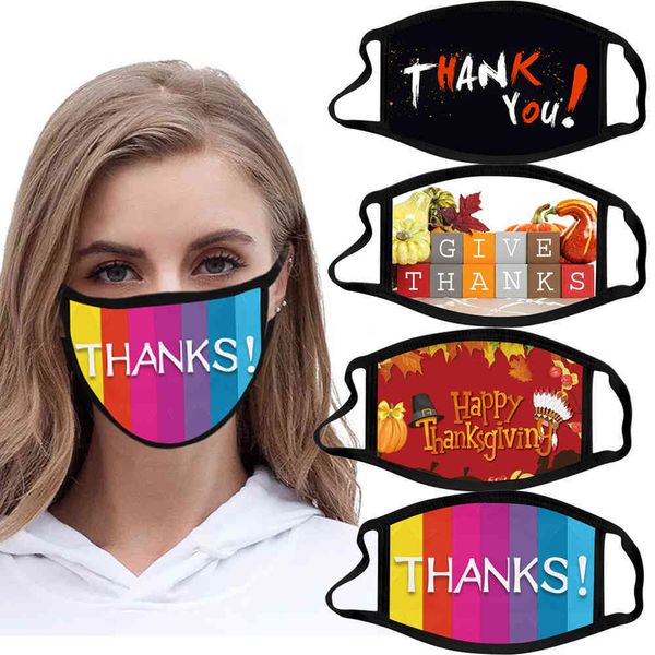 

factory outlet s thanksgiving washable cotton comfortable dust-proof cloth mask cartoon printing custom-made 79k1