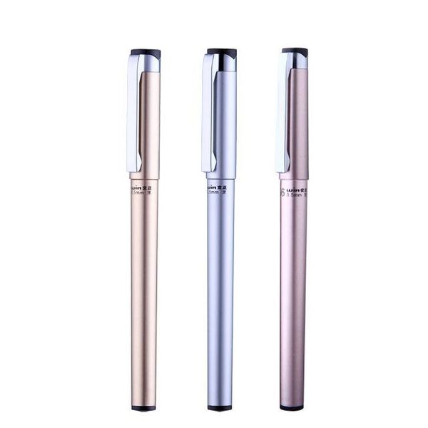 

gel pens 1pieces pen with 10 pieces ink refill 0.5mm black blue red available write smoothly for stationery office