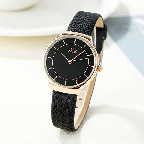 

new cody retro cowboy watch women's trendy brand simple student belt quartz classic, Slivery;golden