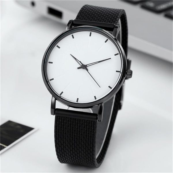 

wristwatches 2021 casual simple women's watch men net band ultra thin quartz automatic luxury clock men's waterproof, Slivery;brown