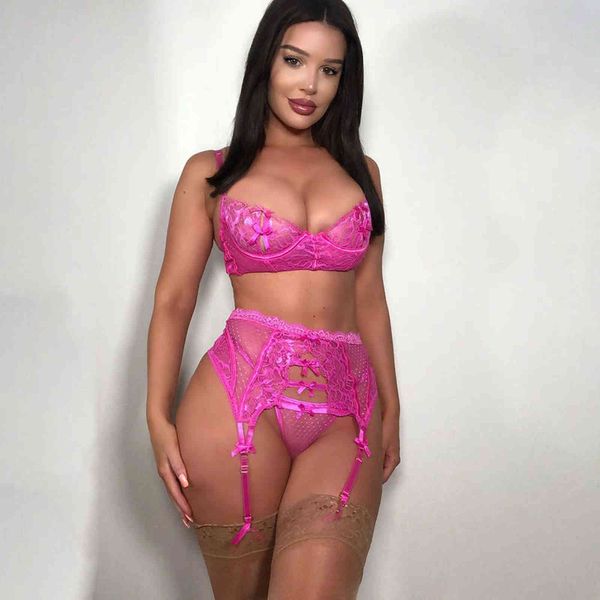 

lingerie products in 2021: bow tie lace mh lingerie set 7821, Black;white