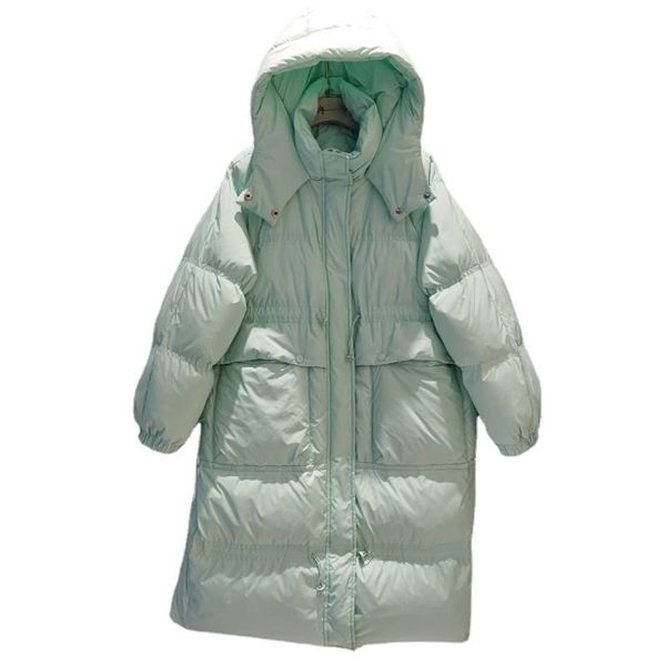 

women's down & parkas 2021 winter jacket women hooded white duck coat female long casaul korean autumn women's clothes puffer jacke, Black