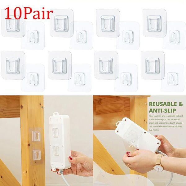 

hooks & rails double-sided adhesive wall hanger strong transparent suction cup load-bearing sucker storage holder