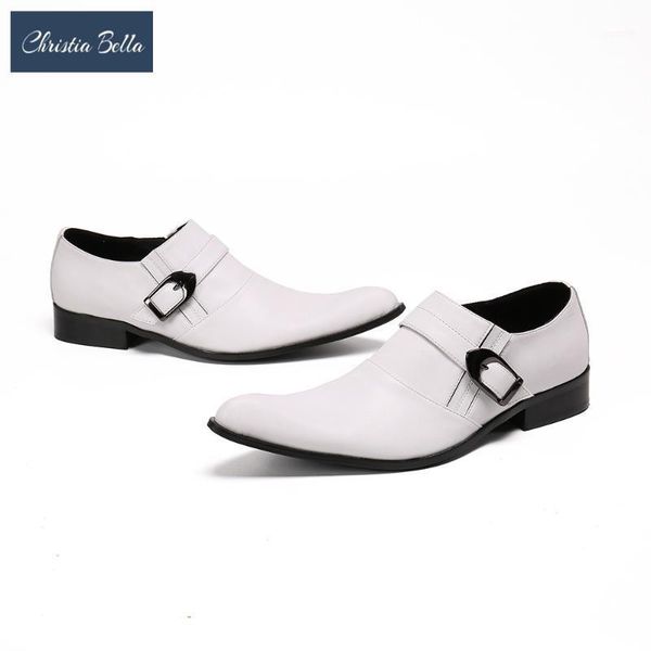 

dress shoes christia bella british white wedding men pointed toe business oxford leather plus size party footwear1, Black
