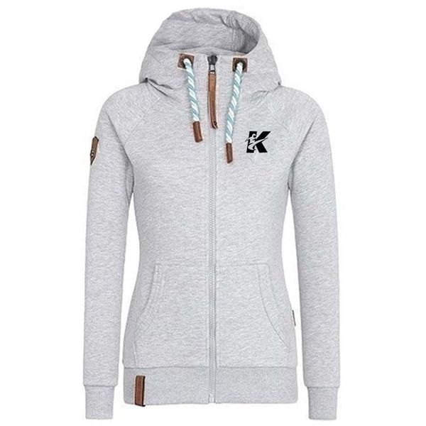 

2021 fashion letter printing hoodies cardigan women's spring and autumn urban casual sweater cotton stitching plus size sports jacket, Black