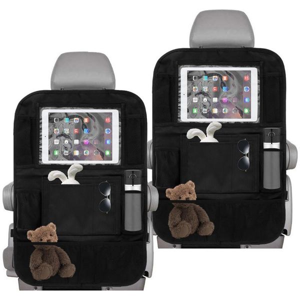 

car organizer 2pcs organiser backseat with 8pcs storage pockets 1pc tablet bag 600d oxford cloth