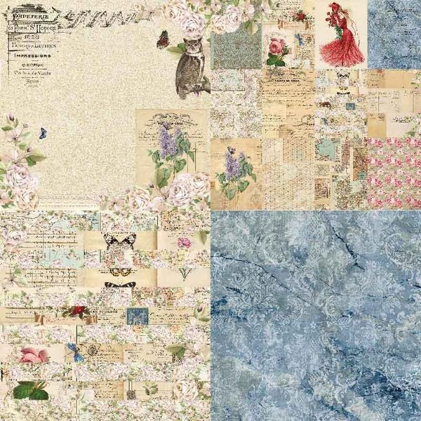

other arts and crafts 1pack 24 sheets vintage style background pad card rose pattern scrapbooking paper multi purpose diy handmade craft