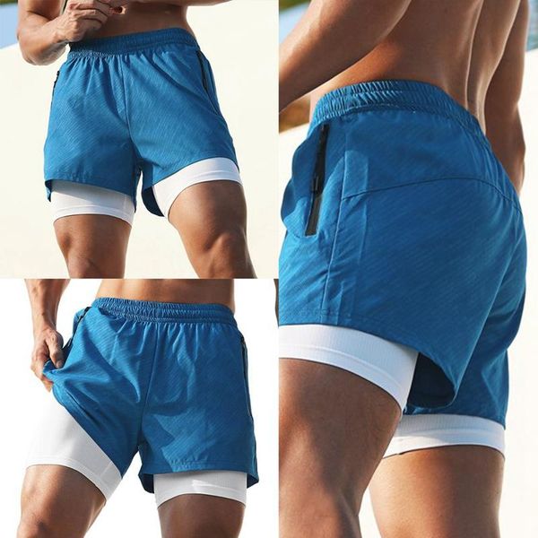 

running shorts men's tights sports jogging liner marathon training, Black;blue