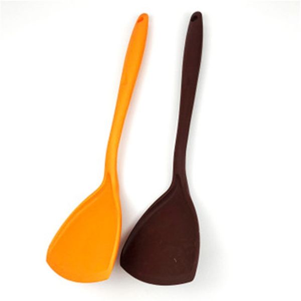 

material silicone kitchen grade utensils spatula food handle will not be hot