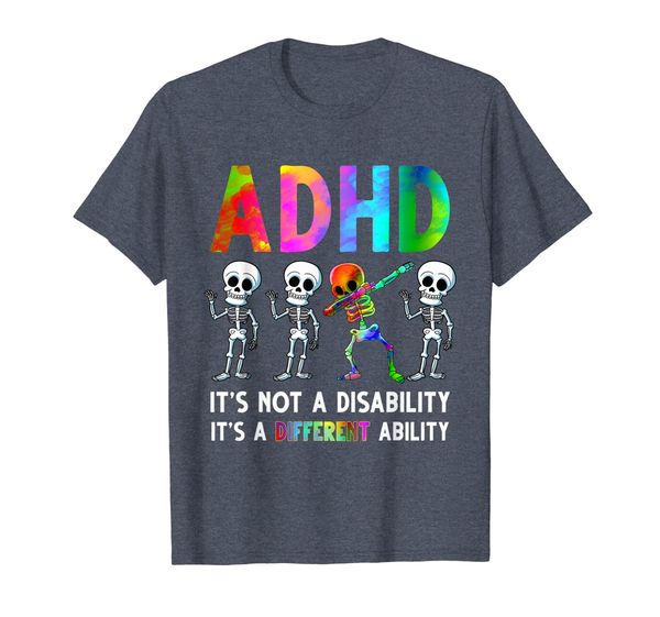 

adhd it's not a disability adhd awareness t-shirt, White;black