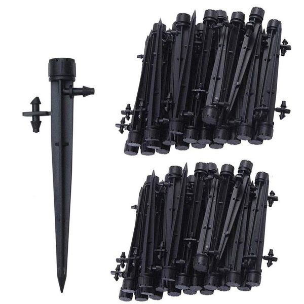

watering equipments 100 pcs irrigation system drippers, 360 degree adjustable drip emitters with connector for 4mm/7mm tube