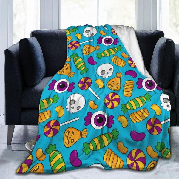 

blankets soft warm flannel blanket halloween travel portable winter throw thin bed sofa