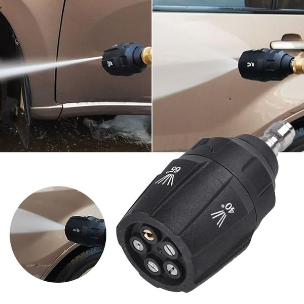 

water gun & snow foam lance 5 in1 washer nozzle high pressure 0 15 25 40 65 piece g1/4 male connect quick realease auto washer-gun car acces